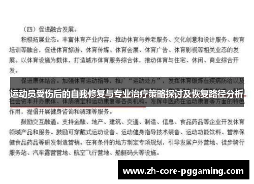 运动员受伤后的自我修复与专业治疗策略探讨及恢复路径分析